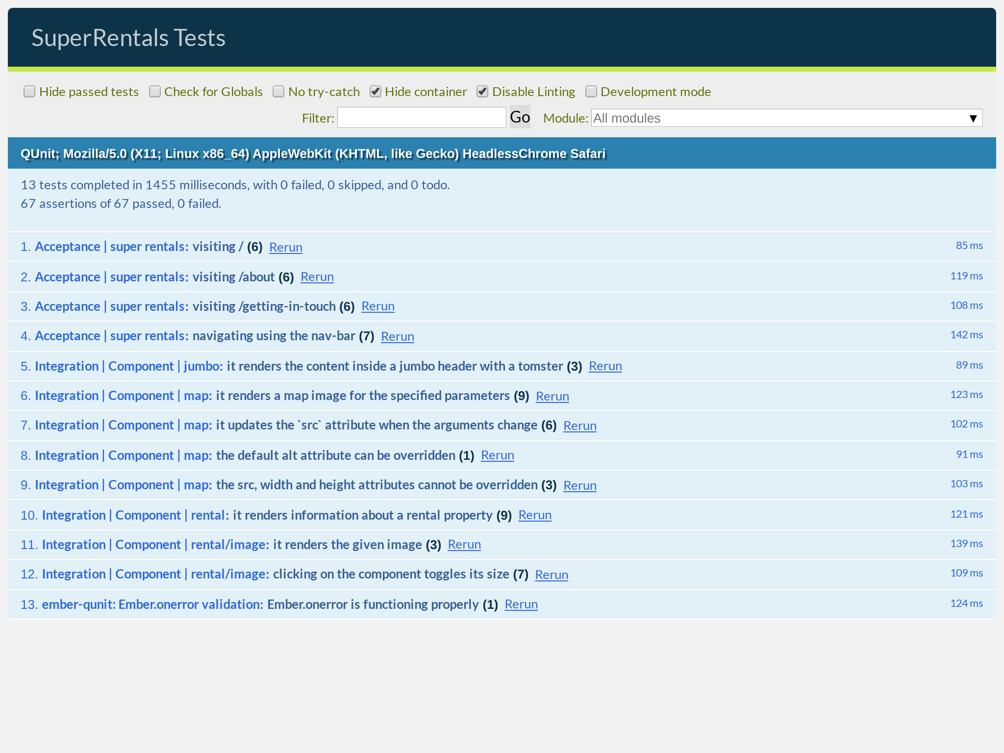 Tests are passing